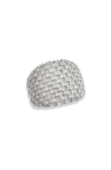 Savvy Cie Jewels | Bombay Sterling Silver Pavé Cubic Zirconia Ring,商家Nordstrom Rack,价格¥455