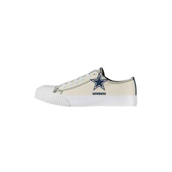 商品FOCO | Women's Cream Dallas Cowboys Low Top Canvas Shoes,商家Macy's,价格¥425图片