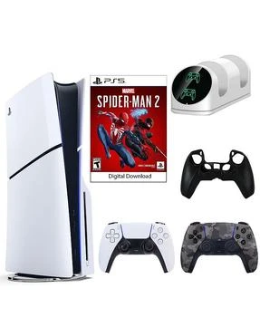 SONY | PS5 SpiderMan 2 Console with Extra Camo Dualsense Controller, Dual Charging Dock and Silicone Sleeve,商家Bloomingdale's,价格¥6061