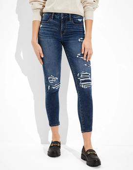 AE | AE Forever Soft Patched High-Waisted Jegging Crop商品图片,5折