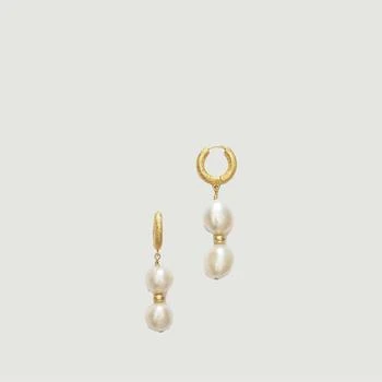 推荐Stellar Pearly Earrings Gold ANNI LU商品