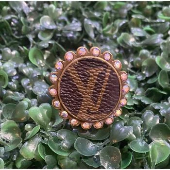 Kingdom Kreations | Kingdom Kreations - Women's Crystal Monogram-style Adjustable Ring,商家ELITE FINDS,价格¥200