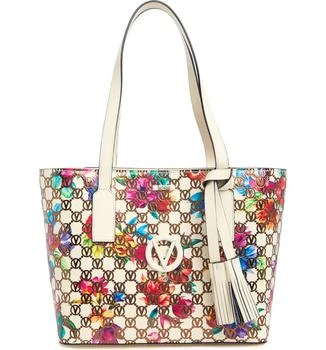 推荐Prince Flowery Monogram Leather Tote Bag商品