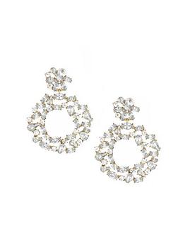 商品Ettika Jewelry | Crystal Bouquet 18K Gold-Plate Crystal Drop Earrings,商家Saks Fifth Avenue,价格¥467图片