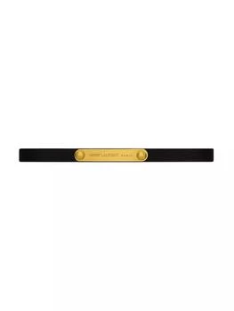 Yves Saint Laurent | Plaque Bracelet in Smooth Leather and Metal,商家Saks Fifth Avenue,价格¥2213