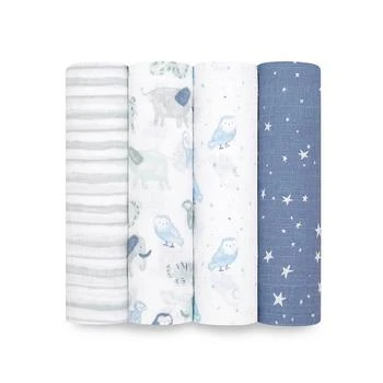 aden + anais | Baby Boys Printed Swaddle Blankets, Pack of 4,商家Macy's,价格¥300
