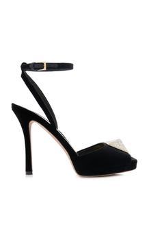 推荐Valentino Garavani - One-Stud Leather Sandals - Black - IT 41 - Moda Operandi商品