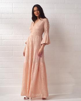 推荐Cecilia Prado Light Pink Knitted Maxi Dress商品