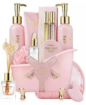 Lovery | 19-Pc. Pink Rose Relaxing Luxury Spa Gift Set,商家Macy's,价格¥375