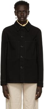 Lemaire | Black Denim Overshirt Jacket商品图片,独家减免邮费