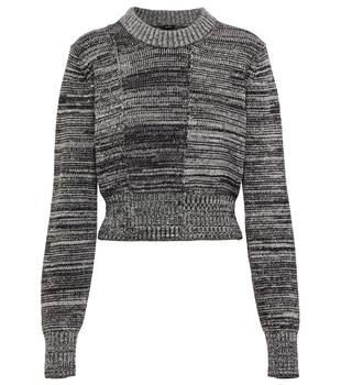 Ribbed cotton and wool-blend sweater product img