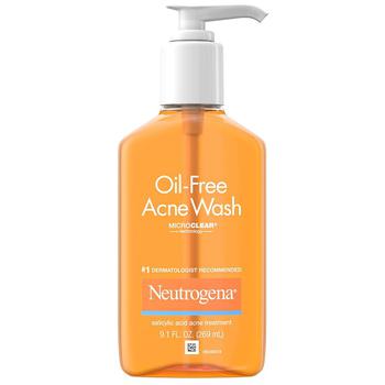 Neutrogena | Oil-Free Acne Fighting Face Wash商品图片,满三免一, 满免
