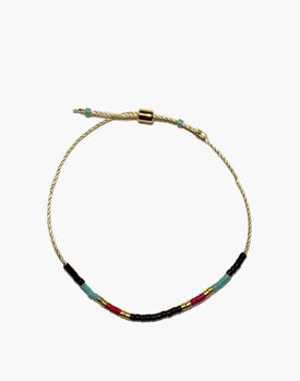 Madewell | Cast of Stones Beaded Intention Bracelet in Black Multicolor商品图片,