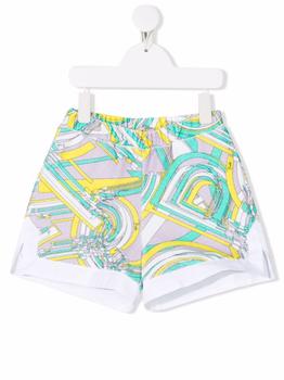 product textured letter-print track shorts - kids image