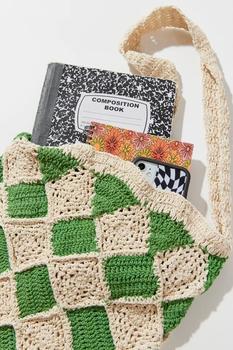 推荐Crochet Woven Shoulder Bag商品