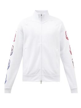 moncler polo, Moncler | Logo-print cotton-jersey track jacket商品图片 