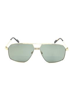 卡地亚眼镜图片, Cartier | Cartier Hexagonal Frame Sunglasses - 61 / Gold商品图片 7.9折