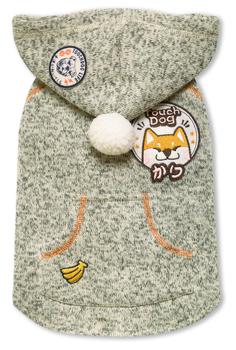 商品Touchdog | Hippie Embellished Designer Sleeveless Pompom Pet Dog Hooded Sweater,商家Lord & Taylor,价格¥306图片