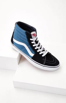 vans女鞋海淘, Vans | Sk8-Hi Navy Shoes商品图片 8折