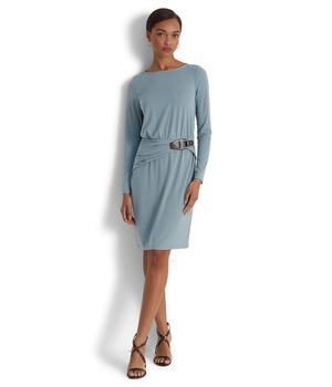 女装拉夫劳伦连衣裙, Ralph Lauren | Buckle-Trim Stretch Jersey Dress商品图片 