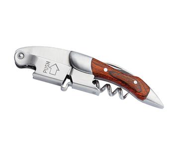 商品Cilio | Cilio Waiters Corkscrew Bottle Opener in Wood, Silver/Brown, 4.75-Inch,商家Premium Outlets,价格¥236图片