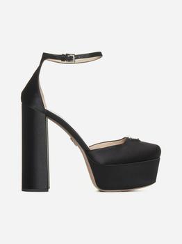 Prada | Satin platform pumps商品图片,