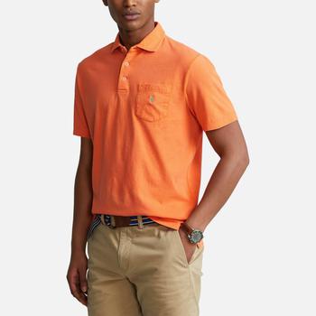 推荐Polo Ralph Lauren Men's Cotton Linen Polo Shirt - May Orange商品