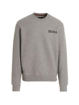 Zegna | Ermenegildo Zegna Logo-Printed Crewneck Sweatshirt商品图片,5.7折起