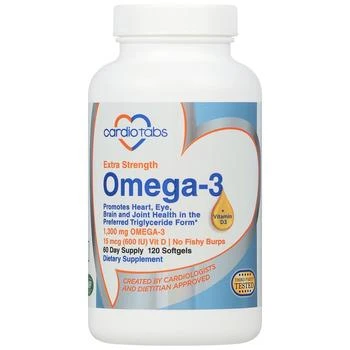 Cardiotabs | Omega-3 Extra Strength Citrus Berry,商家Walgreens,价格¥255