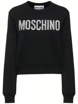 Moschino | Jersey Logo Long Sleeve Crop Sweatshirt 额外5折, 额外五折