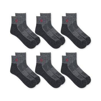 Ralph Lauren | Men's 6-Pk. Performance Red Pony Quarter Socks商品图片,独家减免邮费