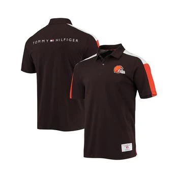 Tommy Hilfiger | Men's Brown, Orange Cleveland Browns Logan Polo Shirt 