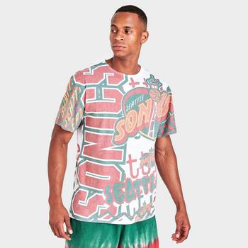 推荐Men's Mitchell & Ness Seattle Supersonics NBA Jumbotron T-Shirt商品