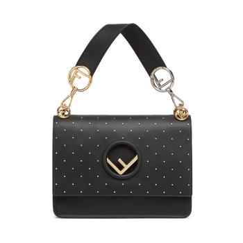 肯迪文正品, Fendi | Fendi 芬迪 女士黑色小牛皮手提单肩包 8BT284-A5P5-F0KUR商品图片 满$100享9.5折, 满折