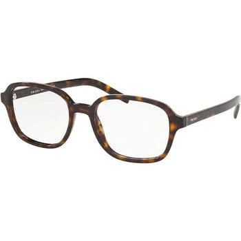Prada | Prada Women's Eyeglasses - Havana Plastic Square Frame | PRADA 0PR08XV 2AU1O154 额外9折x额外9.5折, 独家减免邮费, 额外九折, 额外九五折