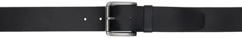 Hugo Boss | Black Leather Branded Pin Buckle Belt 