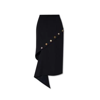 Alexander McQueen | Alexander Mcqueen Wool Asymmetric Skirt,商家T.Luxy,价格¥7962