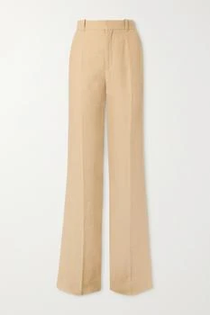 Chloé | 亚麻喇叭裤  - FR34,商家NET-A-PORTER,价格¥11232