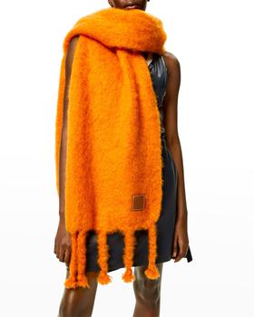 罗意威围巾图片, Loewe | Fringe Mohair-Wool Scarf商品图片 