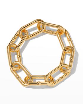 Bottega Veneta | Golden Sterling Silver Anchor Chain Bracelet商品图片,