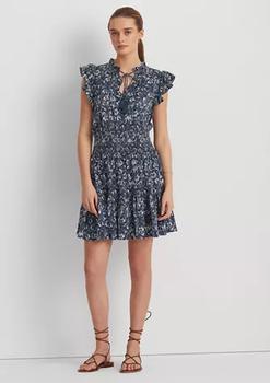 女装拉夫劳伦连衣裙, Ralph Lauren | Floral Slub Jersey Dress商品图片 4折