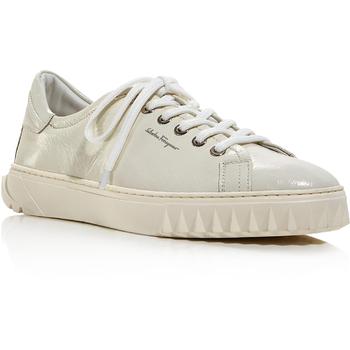 菲拉格慕女鞋板鞋, Salvatore Ferragamo | Salvatore Ferragamo Womens Cube 2 Patent Leather Casual and Fashion Sneakers商品图片 7折