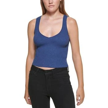推荐DKNY Jeans Womens Ribbed Knit Sleeveless Tank Top Sweater商品