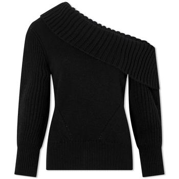 Alexander McQueen | Alexander McQueen Long Sleeve Off Shoulder Knit Top商品图片,