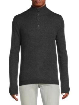 Saks Fifth Avenue | Merino Blend Henley Sweater商品图片,