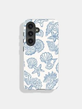 Skinnydip London | Blue Outline Sea Shells Ultra Protective Android Case,商家Skinnydip,价格¥291
