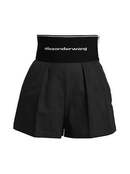 Alexander Wang | Banded Logo Waist Shorts商品图片,