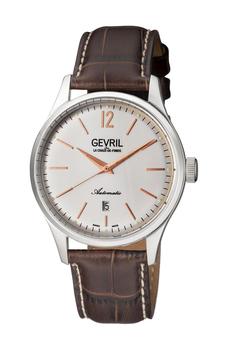 Gevril | Men's Five Points Alligator Embossed Leather Strap Watch, 43mm商品图片,1.9折