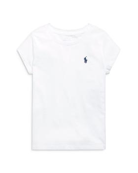 商品Ralph Lauren | Girls' Crewneck Tee - Little Kid, Big Kid,商家Bloomingdale's,价格¥226图片