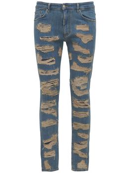 Represent | Shredded Skinny Fit Denim Jeans商品图片,6.9折